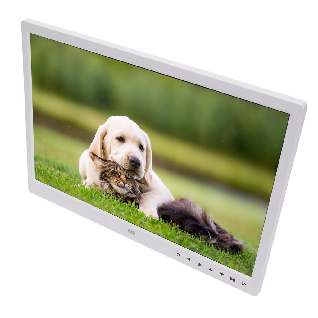 Digital Picture Frame 15 Inch 1080P HD Multifunctional Wireless Electronic Photo Frame with Remote Control for Home