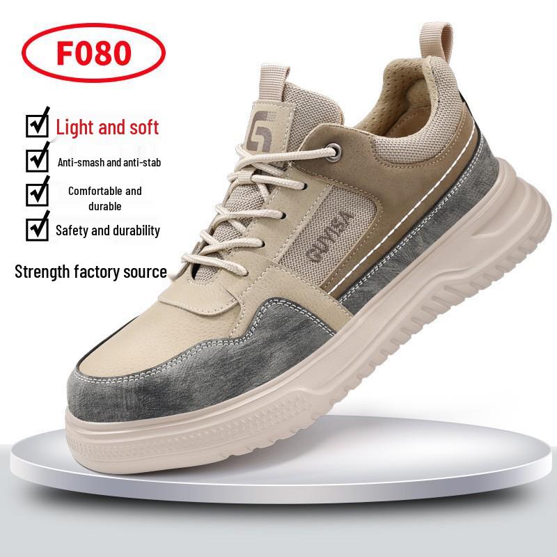 Zapatos de Seguridad Ligeros y Transpirables para Mujer - Cómodos Antiaplastastamiento, Antipinchazos, Zapatos de Trabajo Modernos para Largas Horas de Pie