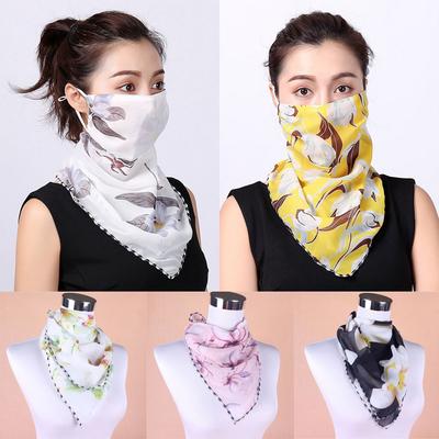 Women Sun Protection Print Scarf  Neck Scarf 
