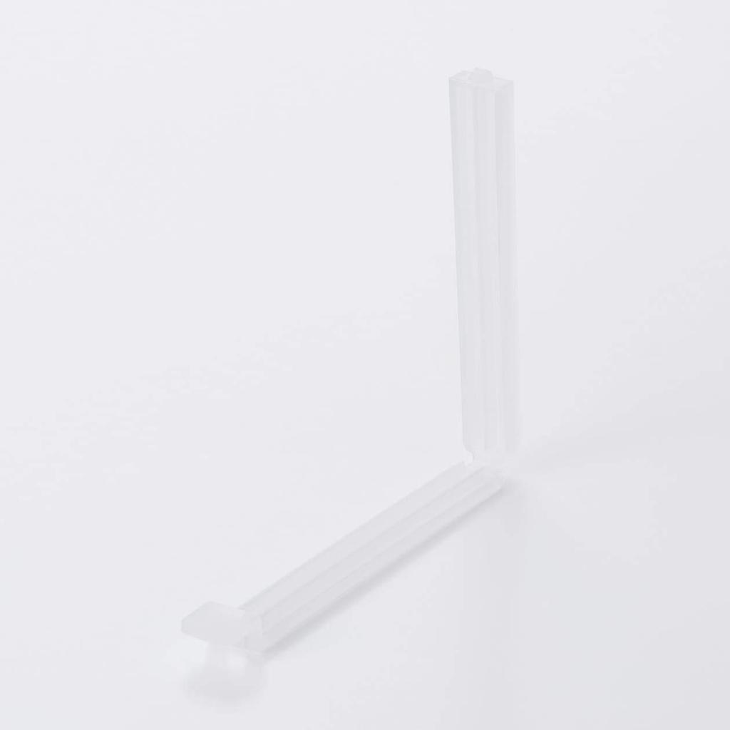 MUJI Polypropylene Bag Pack of Width 12 x Depth x Height Product Number Clips, Large, 5, 1.5 1cm, 47548679, Semi-Transparent