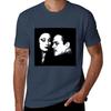 T-shirt Gomez E Morticia Semplice Casual Manica Corta Cotone