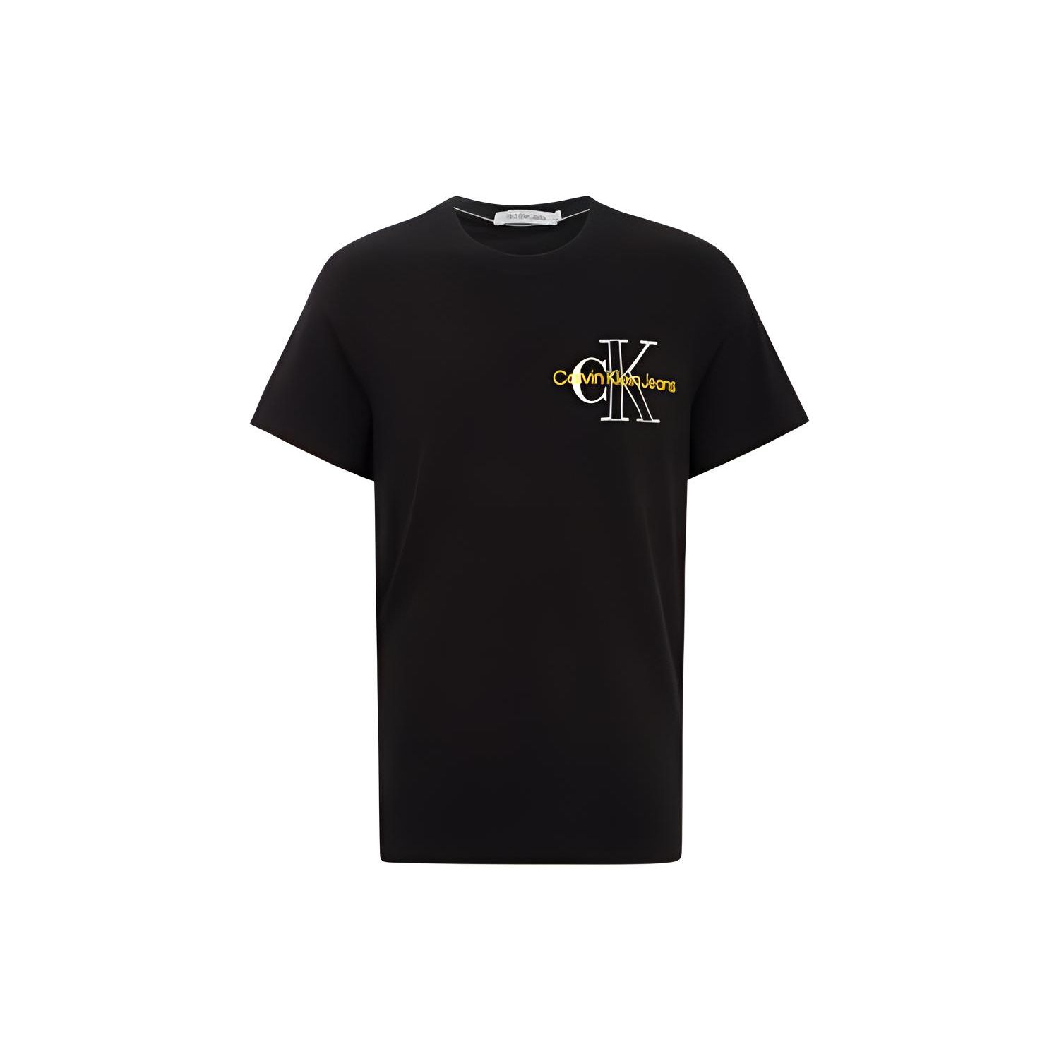 

Calvin Klein Letter Logo Print Short Sleeve T-Shirt Men Tops Black J320181 S