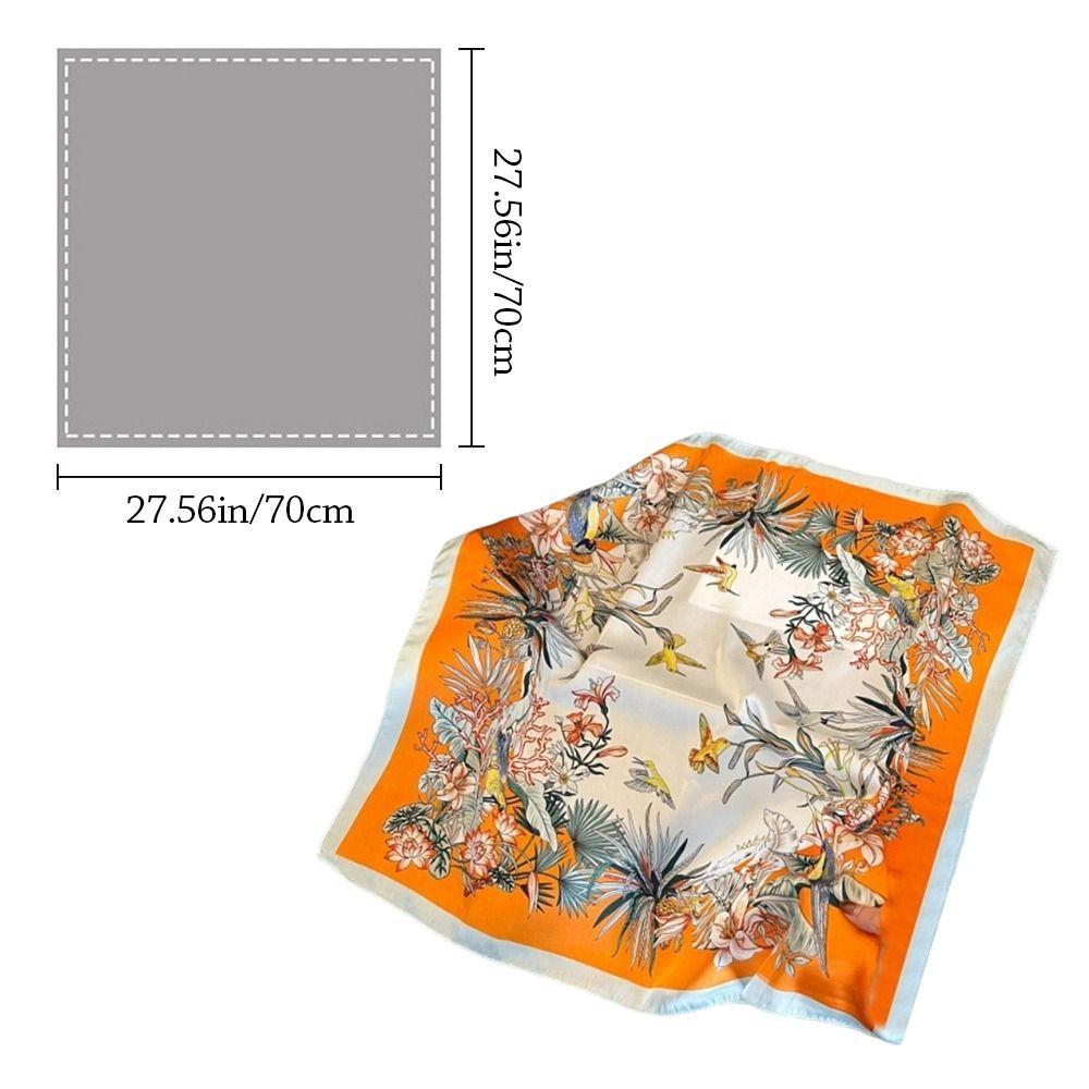 Square Paisley Hijab Satin Scarf Shawl High Quality Silk Scarf Hair Accessories