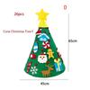 DIY Felt Christmas Tree Christmas Decoration for Home Navidad 2025 New Year Christmas Ornaments Santa Claus Xmas Kids Gifts