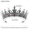 Elegant Metal Queen Crown Tiaras Hairband for Women Men Baroque Styles Crownpiece Perfect for Weddings and Formal Event