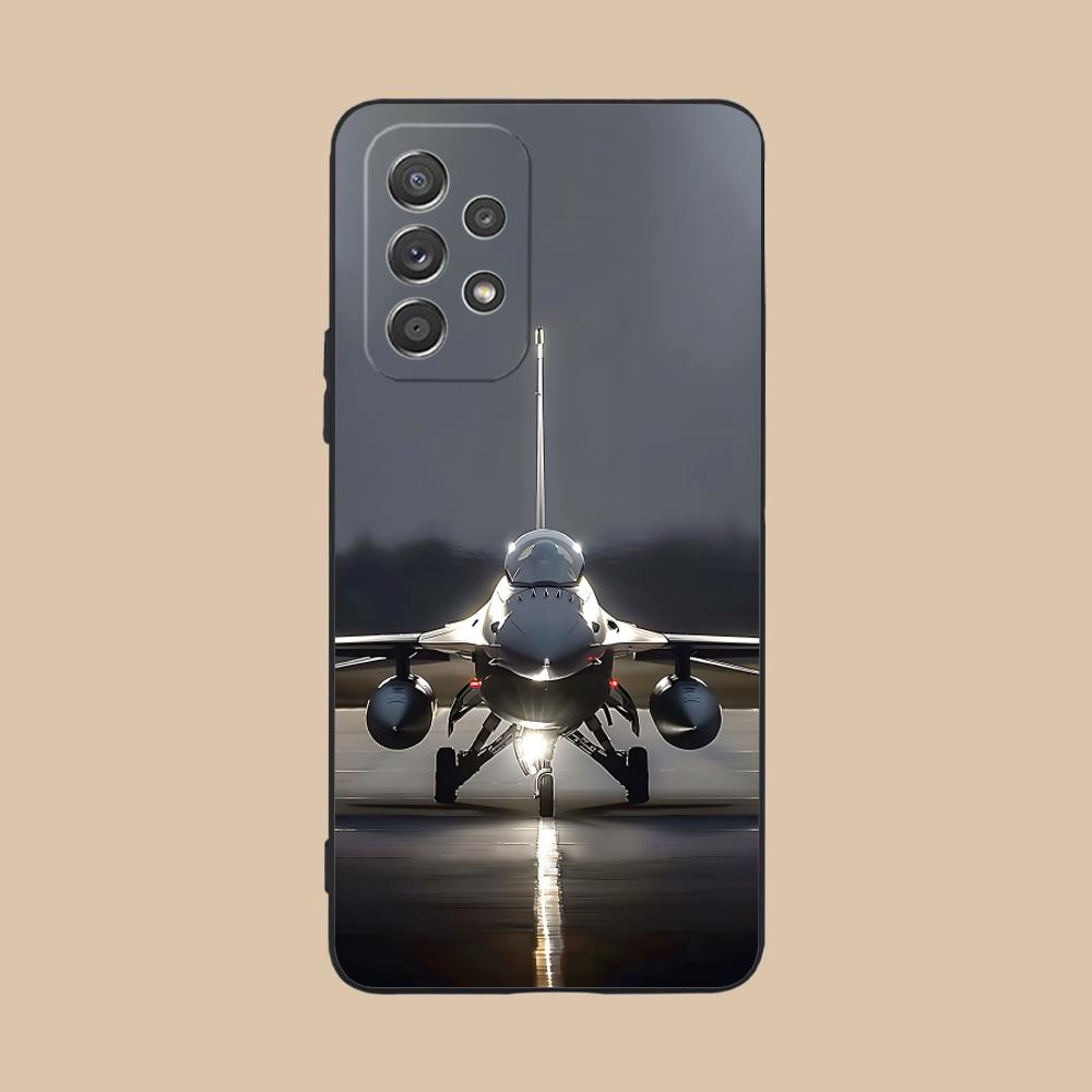 AirForce Plane Mobile Phone Case for Samsung Galaxy M55 54 42 35 34 33 32 23 22 15 14 13 12 F55 5G Colour Protective Cover