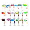 30 Stück Long Shot Löffelköder Spinnerköder Haken Forellenköder Harte Metallköder Pailletten Crankbait Künstliche Harte Köder