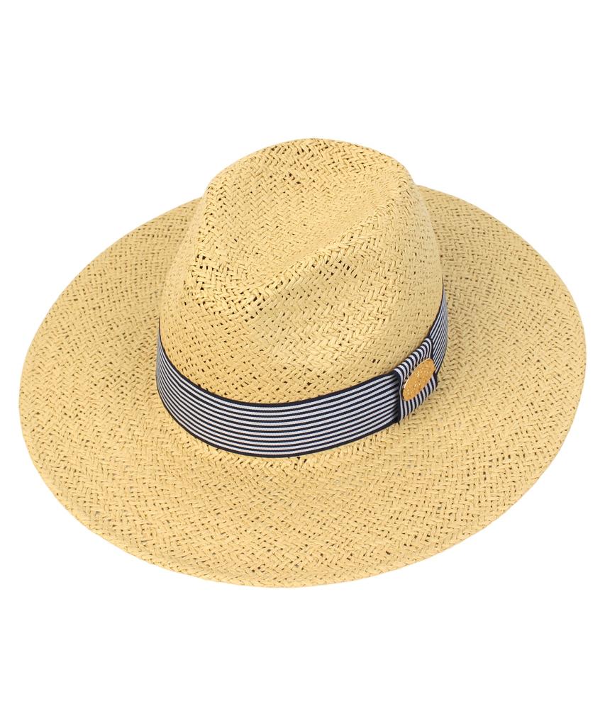 Yunibeosyeolkemiseuteuli Swing Stripe Line Beige Fedora Summer Fedora
