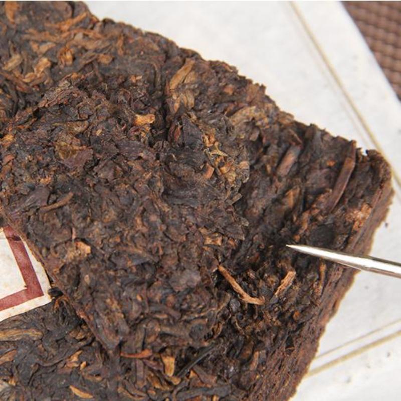 250g Yunnan Pu-erh Ripe Tea Jinfan Aged Puerh Cooked Tea Brick Pu'er Black Tea