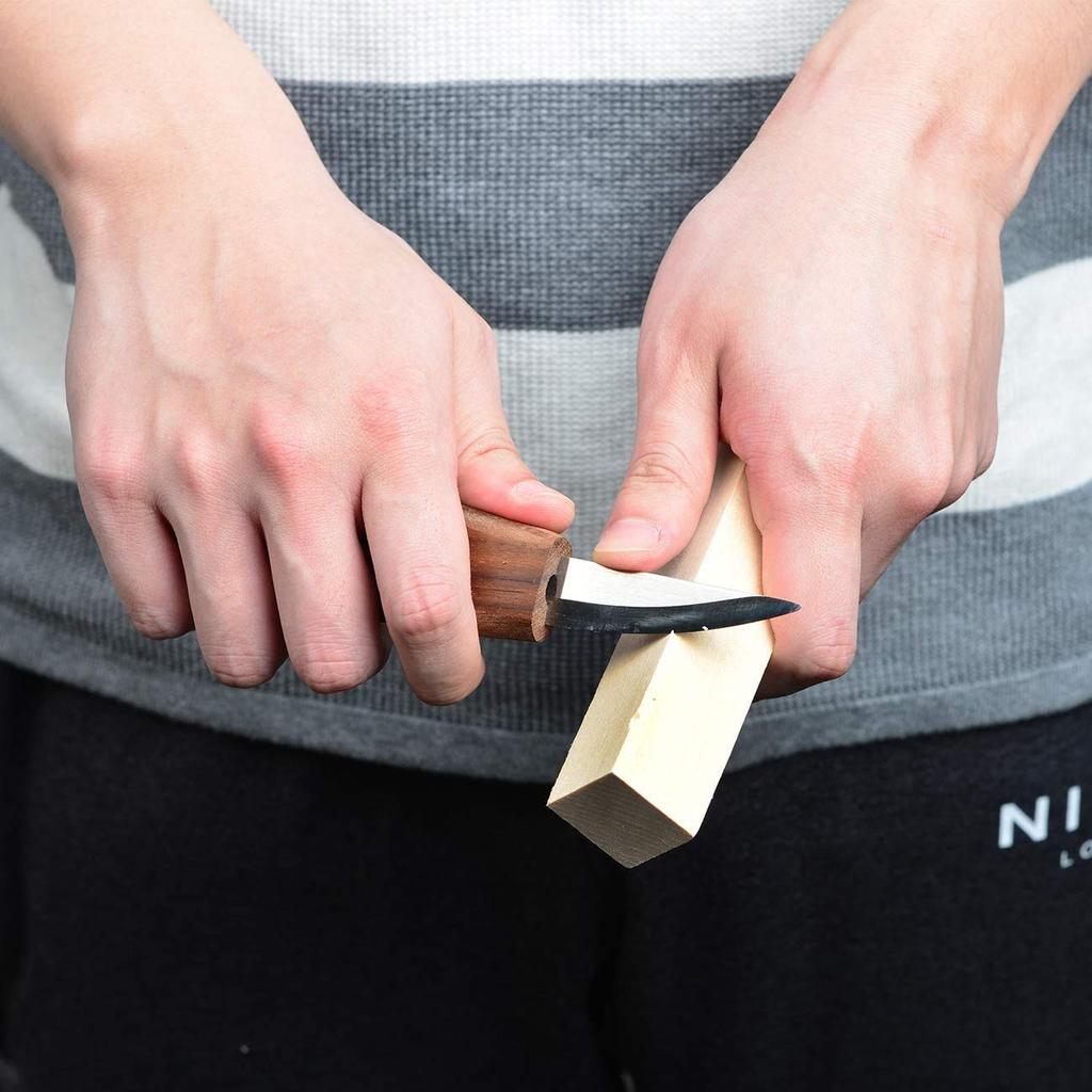 Thiecoc Set mit 6 15cm x 5cm x 5cm Hinoki Zypressenholzblöcken für Handgemachtes Unfertiges Weichholzset für Anfänger Schnitzen, Holzarbeiten, Astfrei,