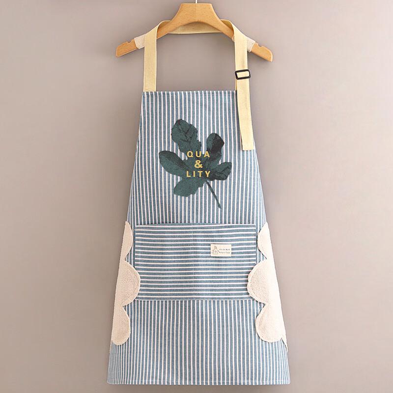 COFLYEE Halterneck Bomull Linne Köksförkläde