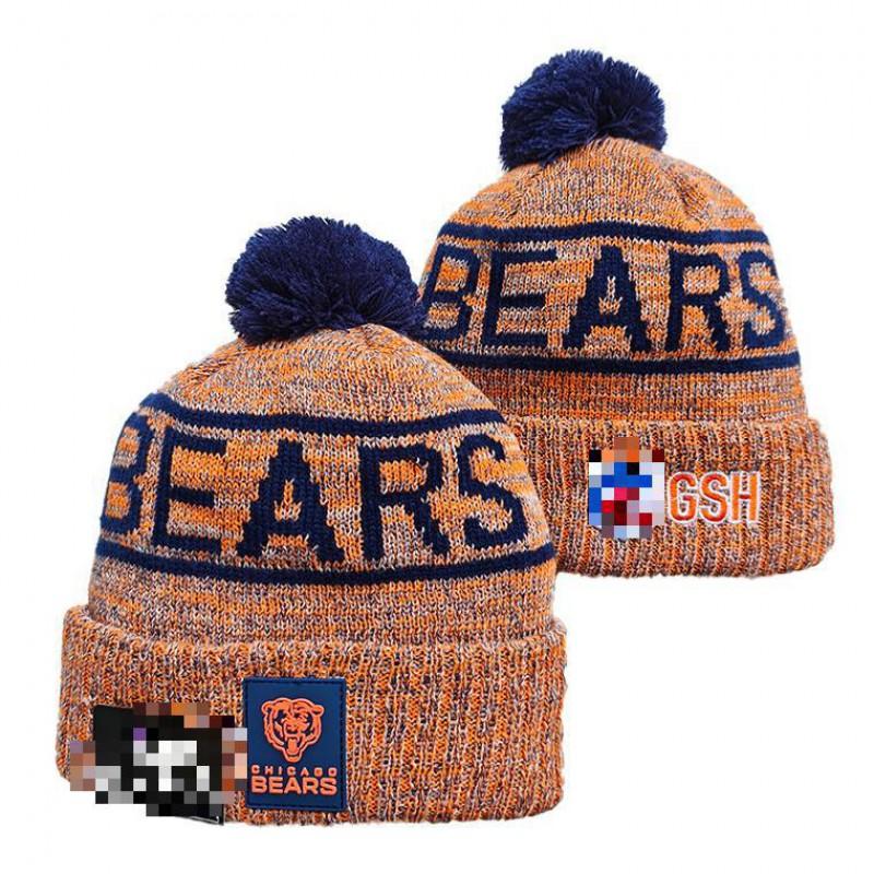 NFL Team Style Knit Beanie Winter Warm Embroidered Fleece Lined Hat Men Women