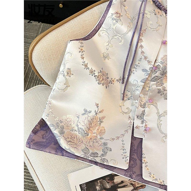 2025 retro style vest women's new high-end popular slim vest vest small