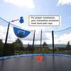 Trampolines Basketballs Hoop Set with Breakaways Rims Small Balls Pump Suitable for Indoor Outdoor Play Easy Assembly