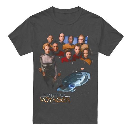 STAR TREK Unisex Adult Voyager Crew T-Shirt