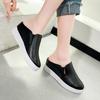 Schuhüberzug Zehenbereich Niedrig Hausschuhe Plateau Slipper Pantoletten Damenschuhe Durchbrochene Absätze Flach 2025 Sommer PU