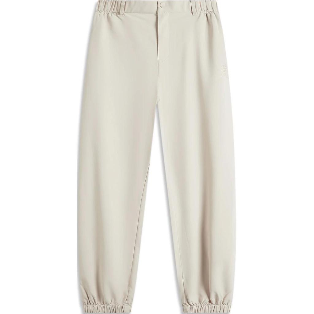 Li-Ning Comfortable Casual Loose Fit Solid Color Simple Sports Pants Women Pants Mica-Gray AYKU364-3