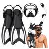 Diving Set Mask with Snorkel Fins Snorkeling For Swimming R. 38-42