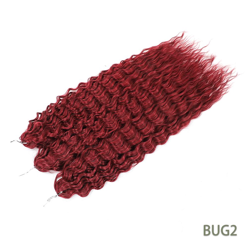 Per Crochet a Twist Sintetico Resistente al Calore Macchina Trama Doppia 22 Pollici 300g 3Pz/Lotto#1B #4 BUG2 Estensioni Trama Onda d'Acqua