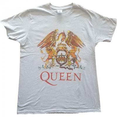 Queen Unisex Adult Classic Crest Cotton T-Shirt