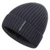 Winter knitted hat men's fleece thickened big head wool hat cold-proof and warm ear protection pullover hat outdoor windproof hat