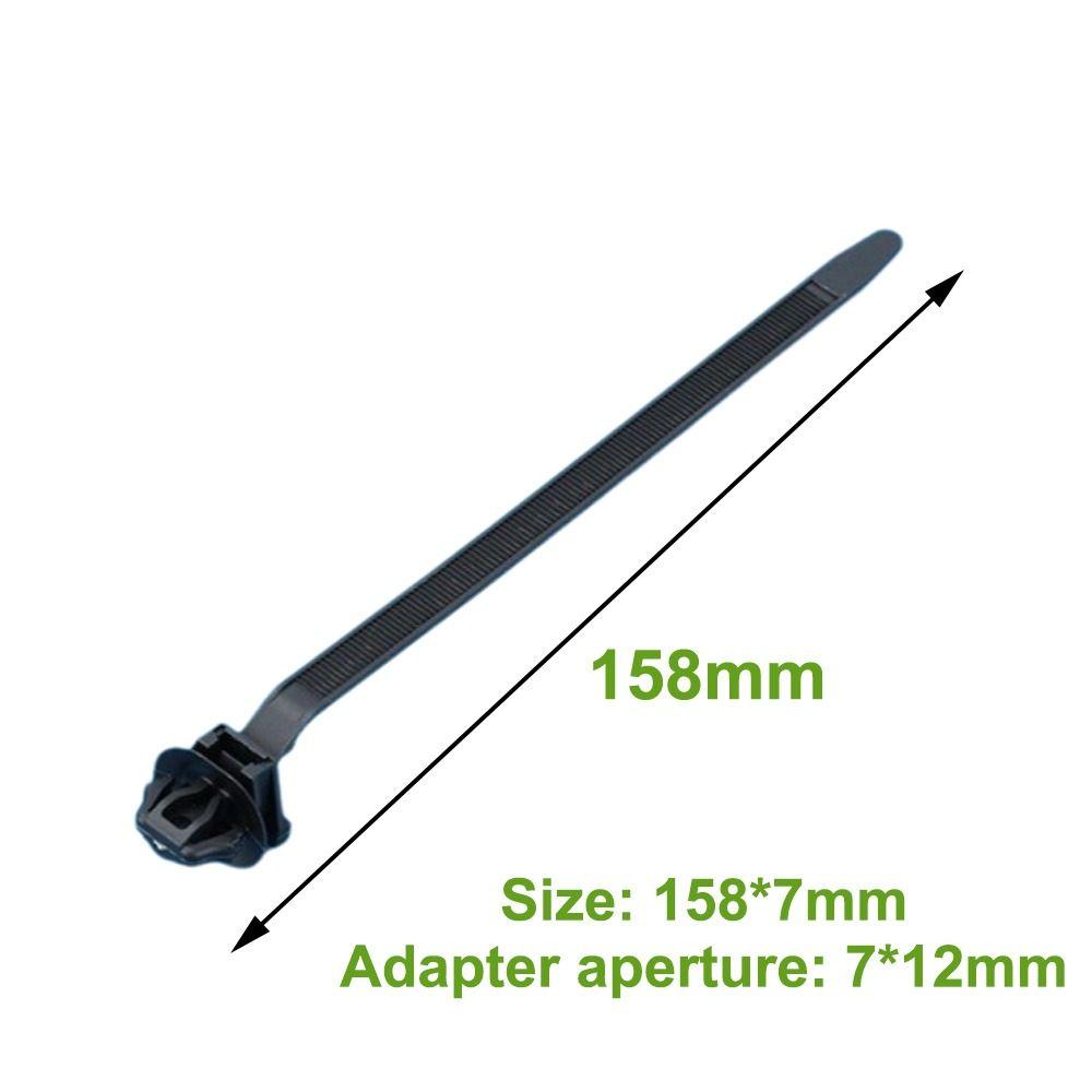 10pcs 158x7mm Automotive Cable Tie Nylon Auto Fasteners Cable Tie Strap  Automotive Wire Management