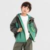 Duoduojia Boys' Color-Block Hooded Outdoor Jacket