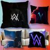 Alan Walker Doublesided Printed Pillow Cover Solid Color Minimalist Pillowcase Fits All Bedroom Styles