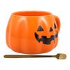 1Set Pumpkin Ghost Ceramic Cup Halloween Coffee Tea Milk Mug Home Office Decorative Water Mug Halloween Mugs Pumpkin Shape Cup