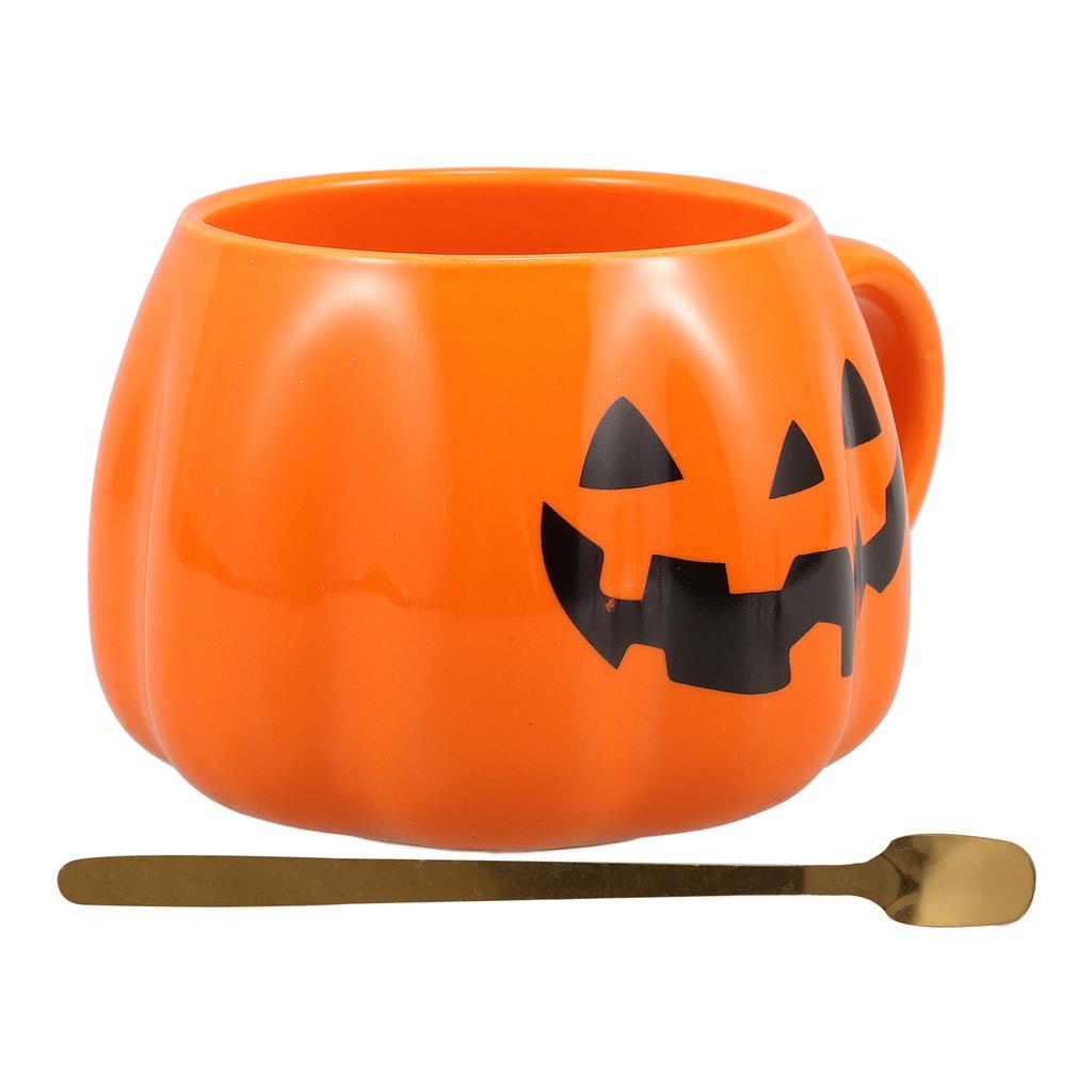 1Set Pumpkin Ghost Ceramic Cup Halloween Coffee Tea Milk Mug Home Office Decorative Water Mug Halloween Mugs Pumpkin Shape Cup
