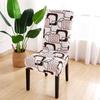 1PC Printing Elastic Dining Chair Cover Stretch Seat Case Slipcovers Chair Covers for Dining Room Wedding Hotel Banquet Office
