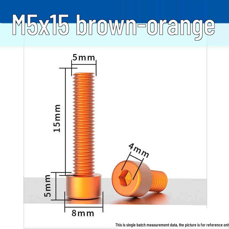 Śruby z łbem walcowym z gniazdem sześciokątnym z anodowanego aluminium M5 - Lekkie, Trwałe, Odporne na zużycie