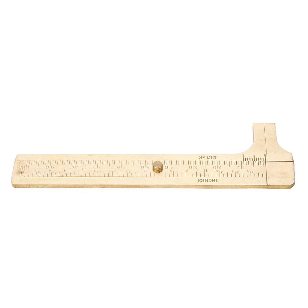 Vernier Caliper Brass   Inch Dual Scales Retro   Measuring Tool for Repair