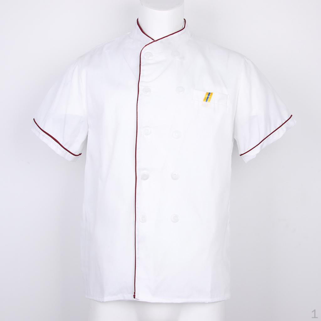 Uniform Short Sleeve Men's Chef Coat