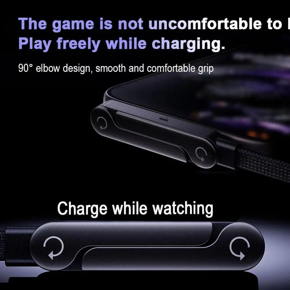 240W Fast Charging Foldable Bracket Data Cable 2-in-1 Data Wire 1.5m Foldable Stand Charging Cable Phone Tablet Stand Type-C To Type-C