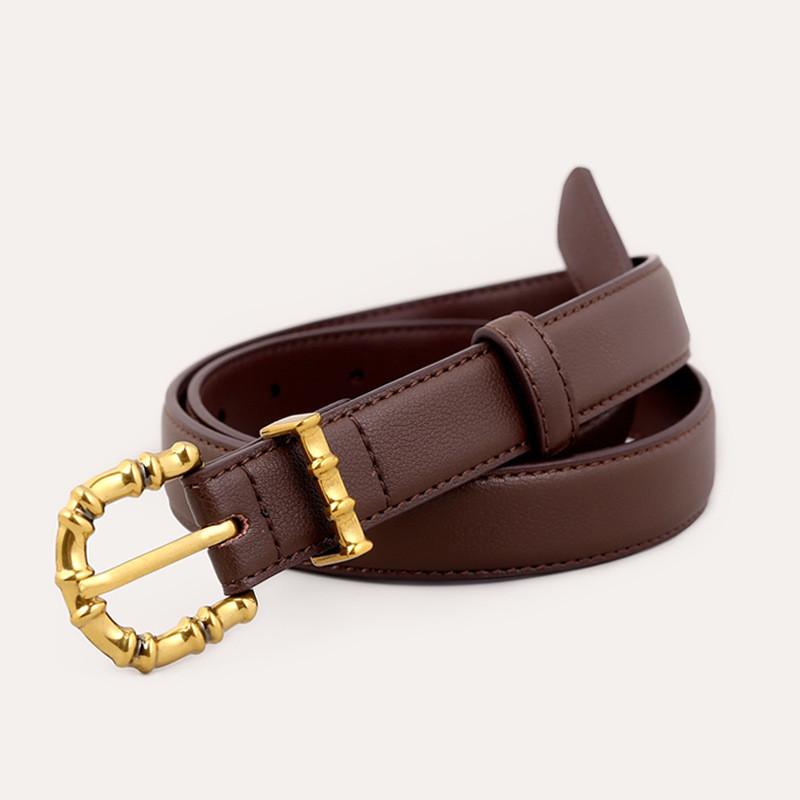 Echter Leder Damen Gürtel Mit Dornschließe Für Kleider Und Jeans Stilvolles Accessoire