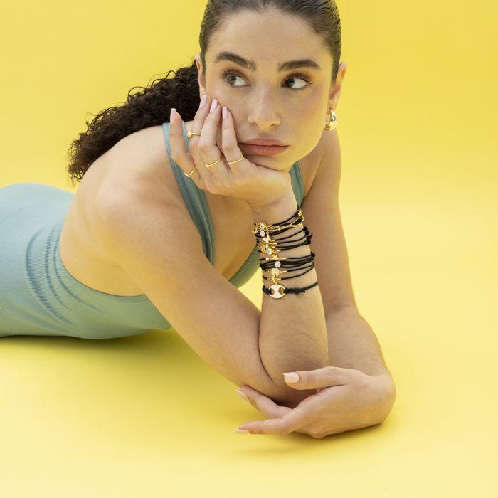 Bracelet - Luxenter - Oris - Argent 925 - Zirconium - Finition or Jaune 18k