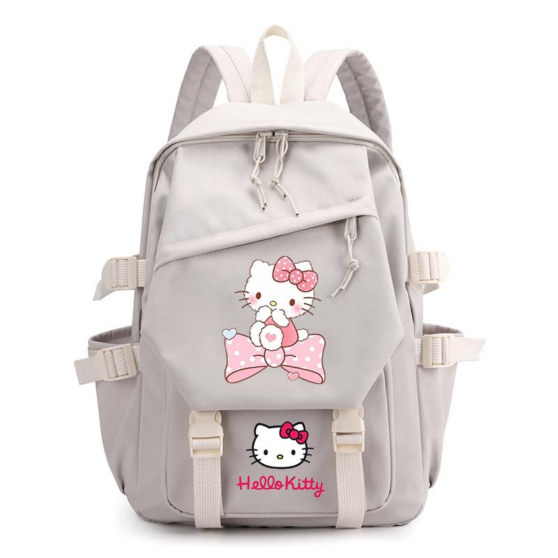 Hello Kitty Schulrucksack Für Mittelstufe Und Oberstufe Modisch Cartoon Nylon