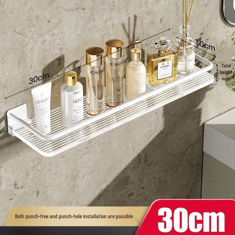 YIXI Acrylic Folding Bathroom Towel Rack with Shelf