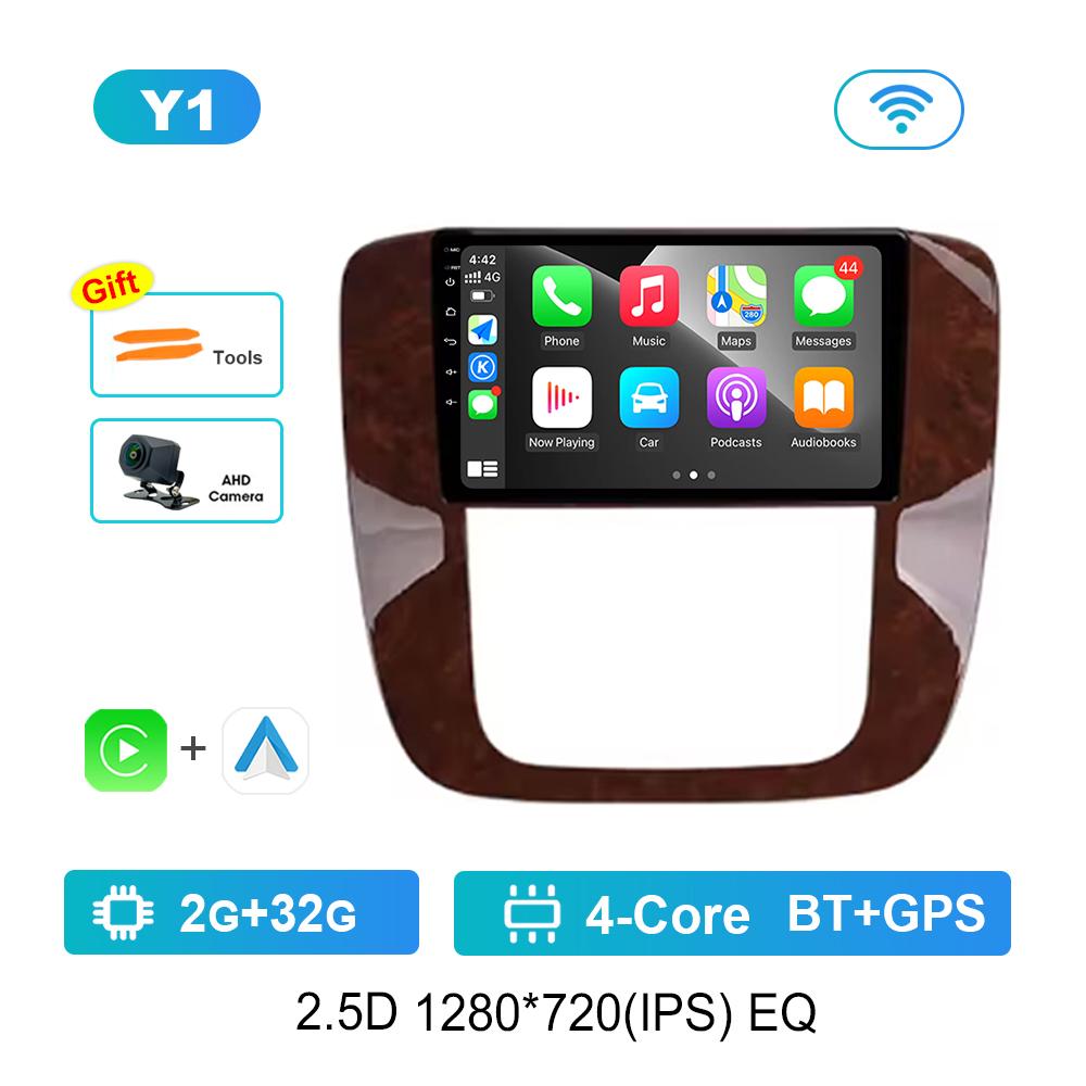 9 '' for GMC Yukon Chevrolet Tahoe Suburban 2008 - 2012 Android OS Car Radio Multimedia Video Player 4G GPS Navi WiFi HD Screen