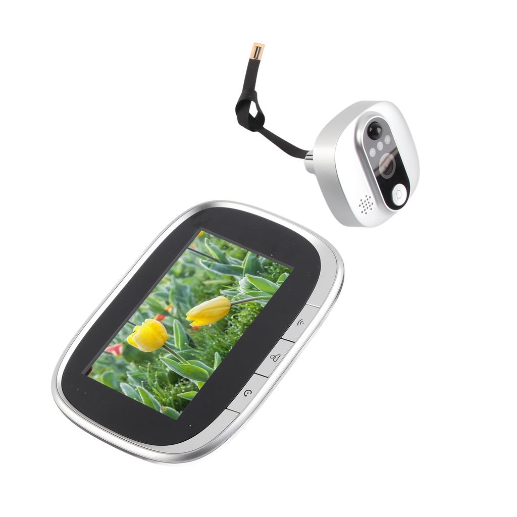 4.3in Peephole Camera WiFi Smart Video Door Viewer Motion Detection Night Vision 2 Way Audio for