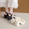Fairy Style Thick Soled Sandals for Women Wearing Summer 2025 New Thick Heels with Fashionable Beach Shoes