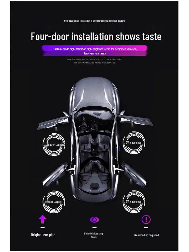 Equation Leopard Car Door Projection Light for Leopard 5/8, Titan 3 - Ambient Welcome Light.