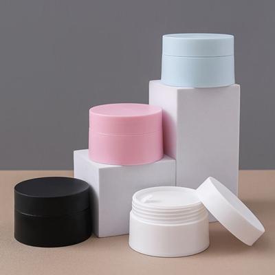 5-100g Face Cream Bottles Plastic Lip Balm Container Cans Cosmetic Cream Jars  Refillable Bottles