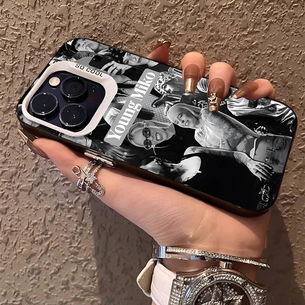 

Raper Y-Young-Miko Phone Cover For IPhone 16 15 14 13 12 11 17 Pro Max Plus Color Silver Shell iPhone 14pro max