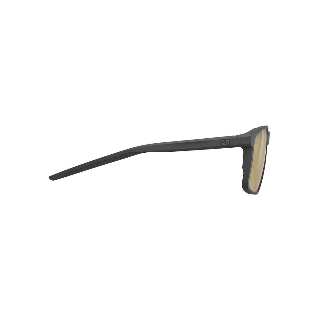 RUDYPROJECT OVERLAP Charcoal Matte Gold 58mm Sunglasses, Frame, Multi-Laser Lens, SP775738-0000,