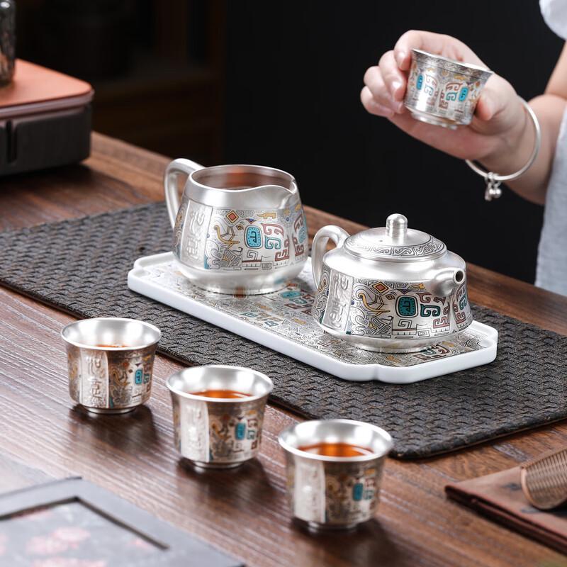 Gongli Forbidden City Wuxiang Silver Tea Set