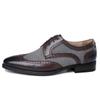 Men Dress Shoes Patent Leather Brogue Shoes for Male Formal Wedding Party Office Shoe Men Oxfords Business Shoes Moccasins Shoe