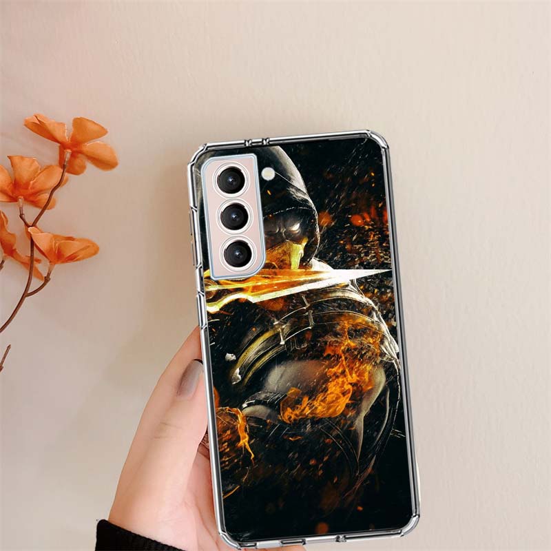 Mortal Kombat Clear Phone Cases for Samsung S26 Ultra Galaxy S25 Edge S24 S23 FE S21 Plus S20 S22 S10 Cover Patterned Compatible