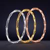 European American Style Women's Bamboo Joint Stainless Steel Bracelet